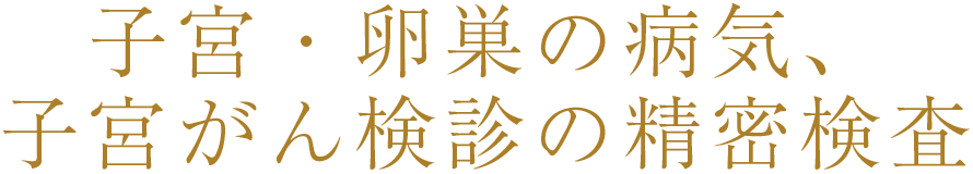 子宮・卵巣の病気、子宮がん検診の精密検査