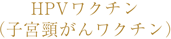 HPVワクチン（子宮頸がんワクチン）